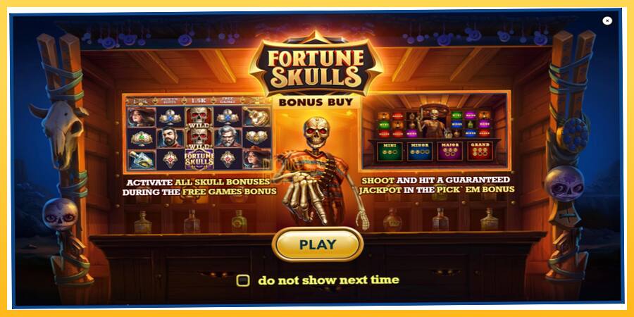 Игровой аппарат Fortune Skulls Bonus Buy - игра на реальные деньги, картинка 1