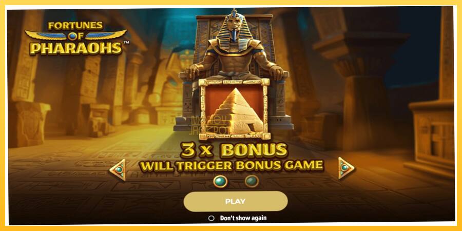 Игровой аппарат Fortunes of Pharaohs - игра на реальные деньги, картинка 1