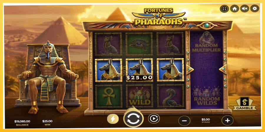 Игровой аппарат Fortunes of Pharaohs - игра на реальные деньги, картинка 3