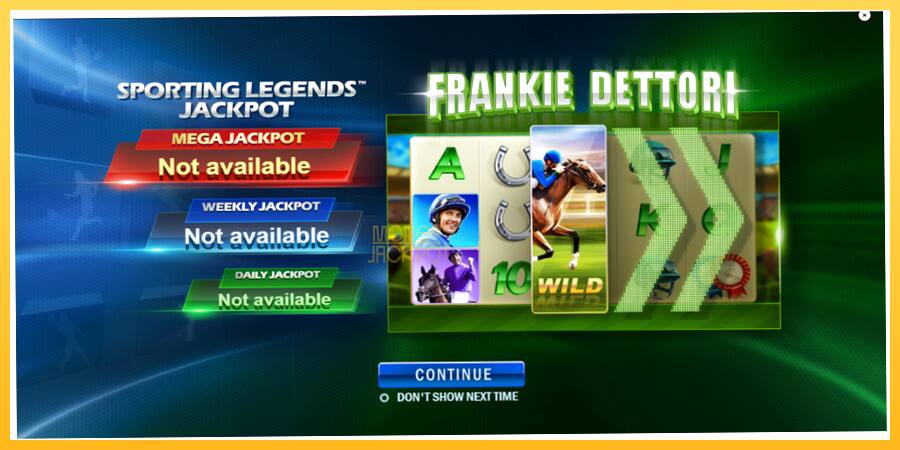 Игровой аппарат Frankie Dettori Sporting Legends - игра на реальные деньги, картинка 1