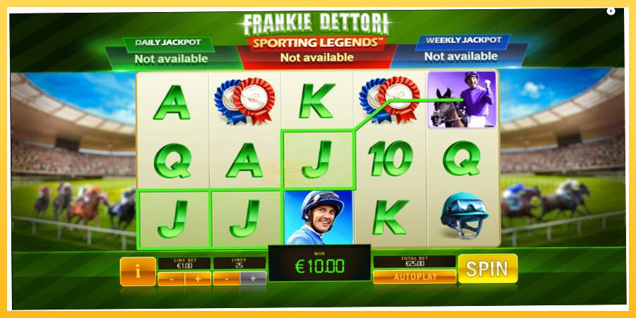 Игровой аппарат Frankie Dettori Sporting Legends - игра на реальные деньги, картинка 4