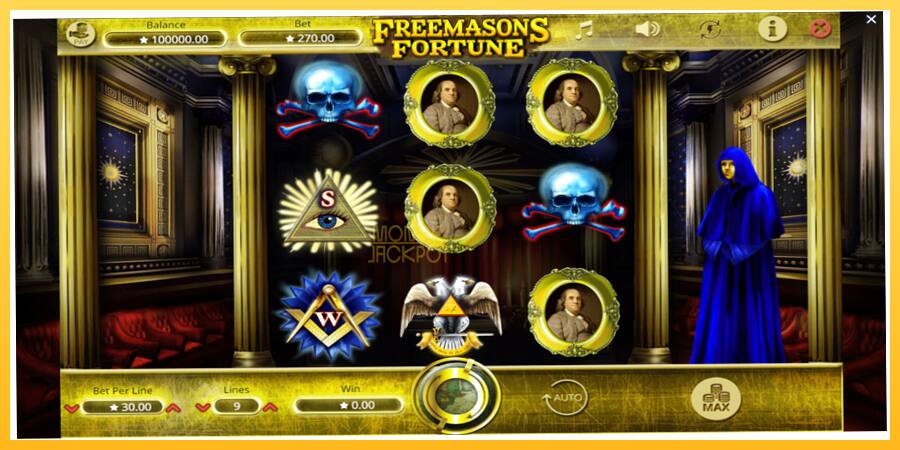 Игровой аппарат Freemasons Fortune - игра на реальные деньги, картинка 2