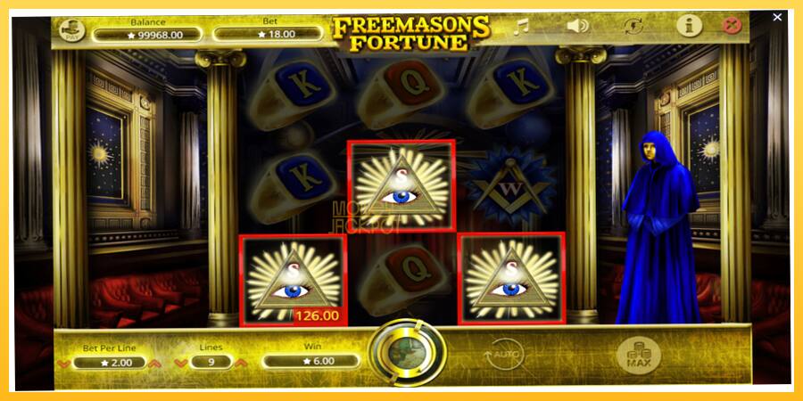 Игровой аппарат Freemasons Fortune - игра на реальные деньги, картинка 4