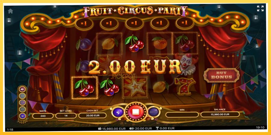 Игровой аппарат Fruit Circus Party - игра на реальные деньги, картинка 3