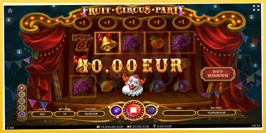 Игровой аппарат Fruit Circus Party - игра на реальные деньги, картинка 4