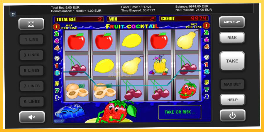 Игровой аппарат Fruit Cocktail - игра на реальные деньги, картинка 2