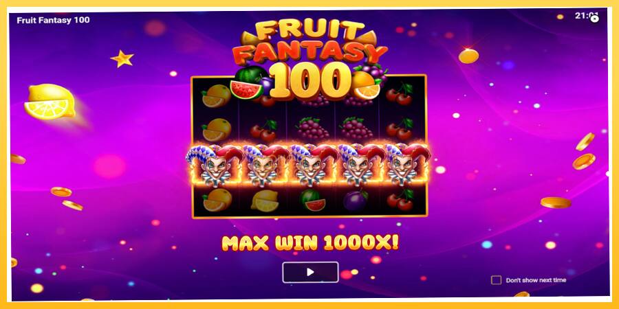 Игровой аппарат Fruit Fantasy 100 - игра на реальные деньги, картинка 1