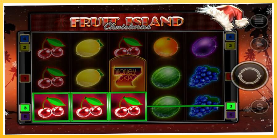 Игровой аппарат Fruit Island Christmas - игра на реальные деньги, картинка 2