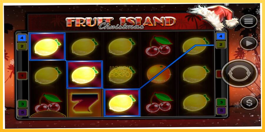 Игровой аппарат Fruit Island Christmas - игра на реальные деньги, картинка 3