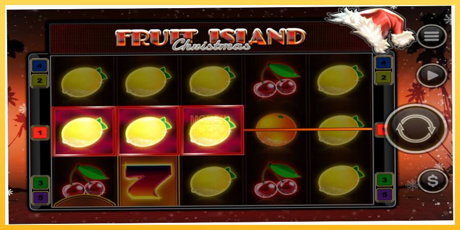 Игровой аппарат Fruit Island Christmas - игра на реальные деньги, картинка 4