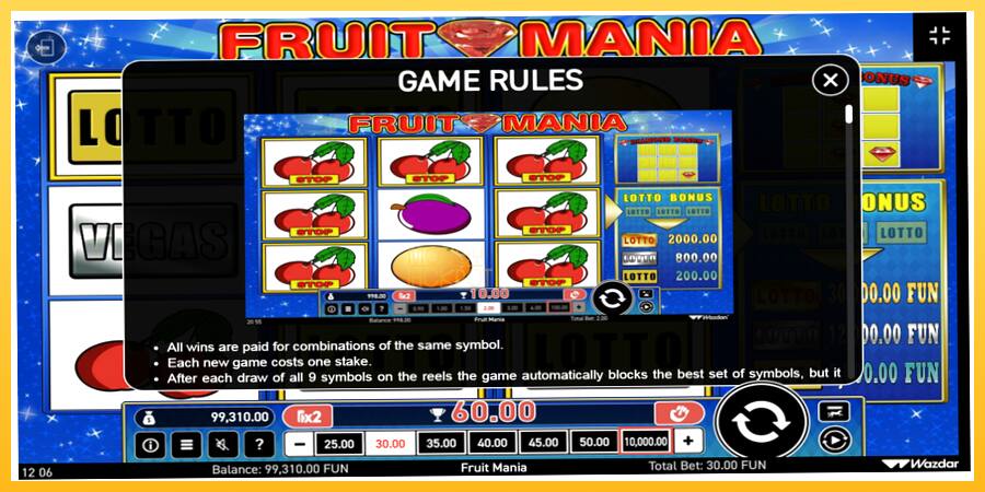 Игровой аппарат Fruit Mania - игра на реальные деньги, картинка 6