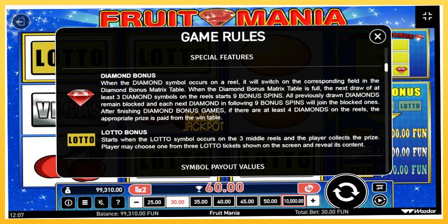 Игровой аппарат Fruit Mania - игра на реальные деньги, картинка 7