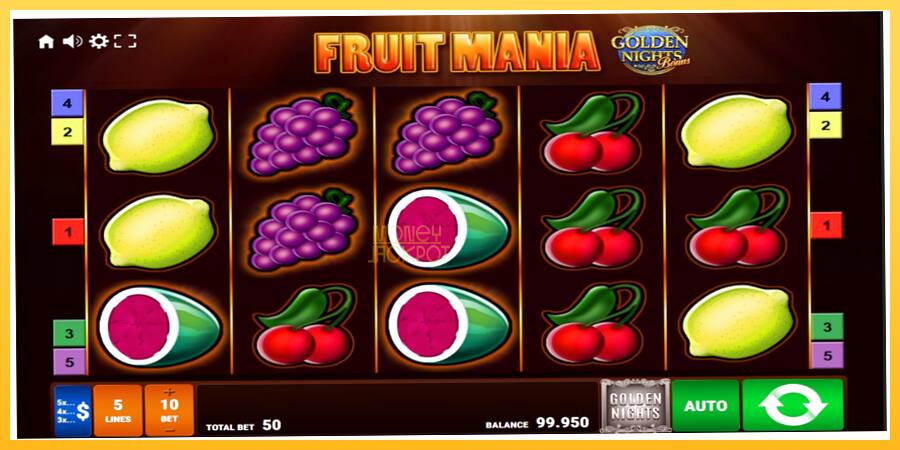 Игровой аппарат Fruit Mania Golden Nights - игра на реальные деньги, картинка 1