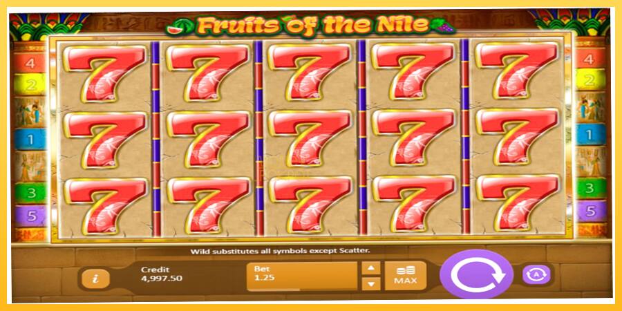 Игровой аппарат Fruits of the Nile - игра на реальные деньги, картинка 2