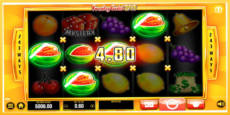 Игровой аппарат Fruity Gold 243 - игра на реальные деньги, картинка 5