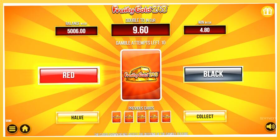 Игровой аппарат Fruity Gold 243 - игра на реальные деньги, картинка 6