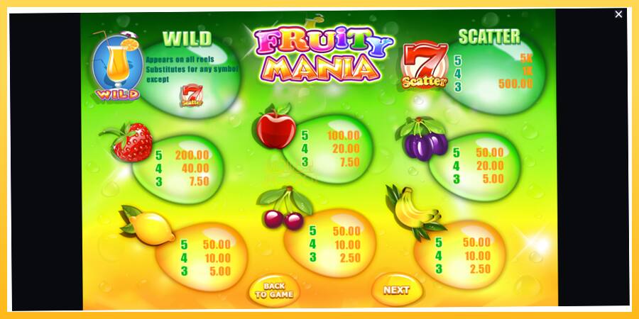 Игровой аппарат Fruity Mania - игра на реальные деньги, картинка 6