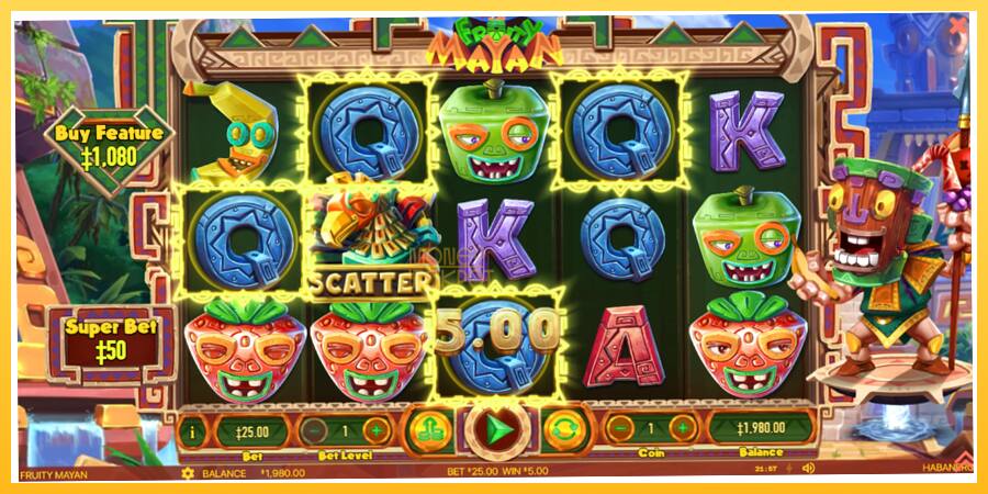 Игровой аппарат Fruity Mayan - игра на реальные деньги, картинка 3