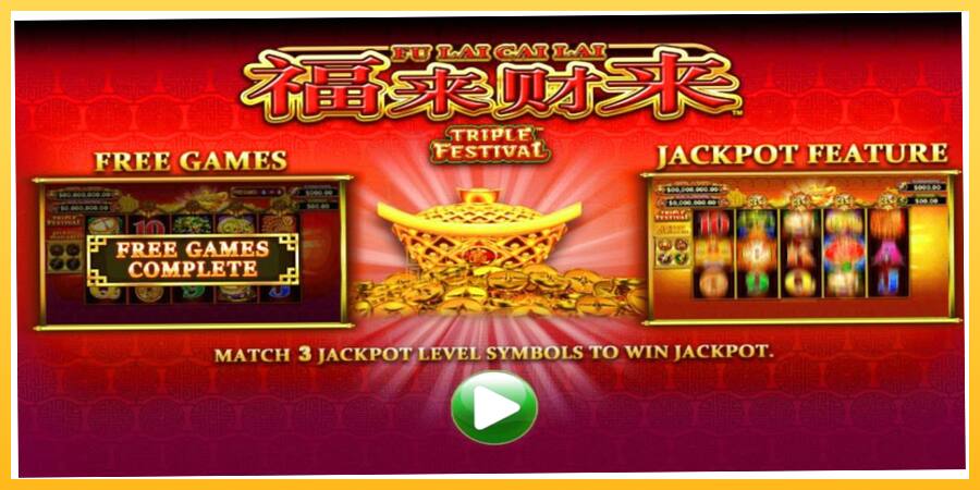 Игровой аппарат Fu Lai Cai Lai Triple Festival - игра на реальные деньги, картинка 1