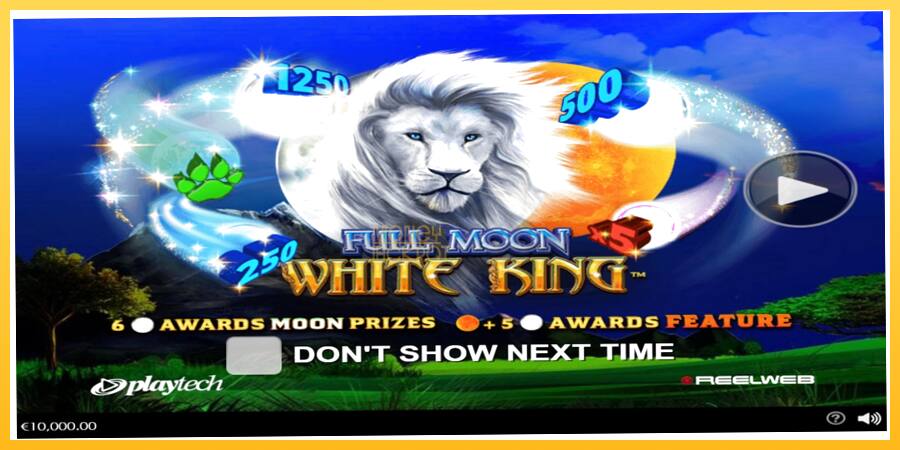 Игровой аппарат Full Moon: White King - игра на реальные деньги, картинка 1