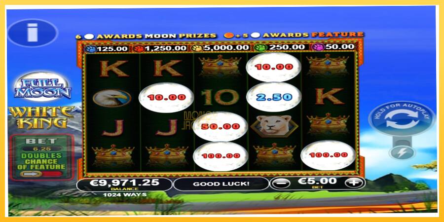 Игровой аппарат Full Moon: White King PowerPlay Jackpot - игра на реальные деньги, картинка 3