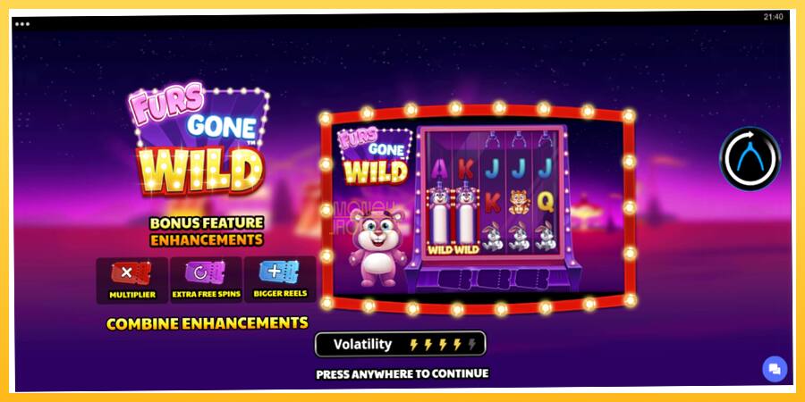 Игровой аппарат Furs Gone Wild - игра на реальные деньги, картинка 1