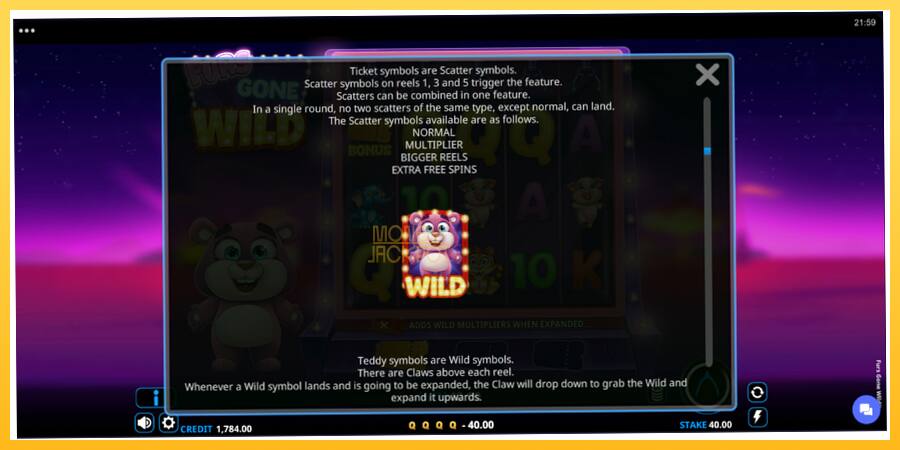 Игровой аппарат Furs Gone Wild - игра на реальные деньги, картинка 6