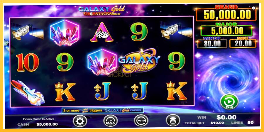 Игровой аппарат Galaxy Gold CashStacks Gold - игра на реальные деньги, картинка 2