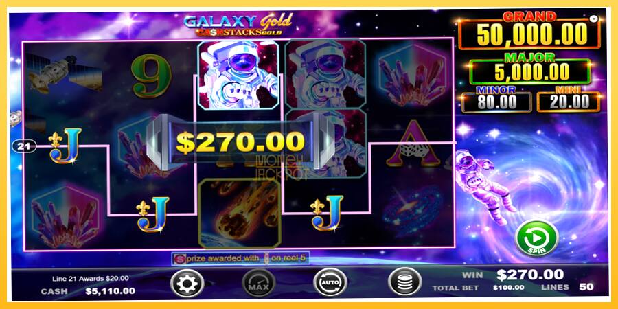 Игровой аппарат Galaxy Gold CashStacks Gold - игра на реальные деньги, картинка 4