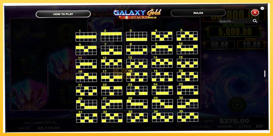 Игровой аппарат Galaxy Gold CashStacks Gold - игра на реальные деньги, картинка 6