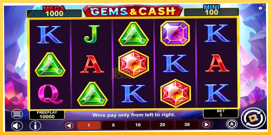 Игровой аппарат Gems & Cash - игра на реальные деньги, картинка 2