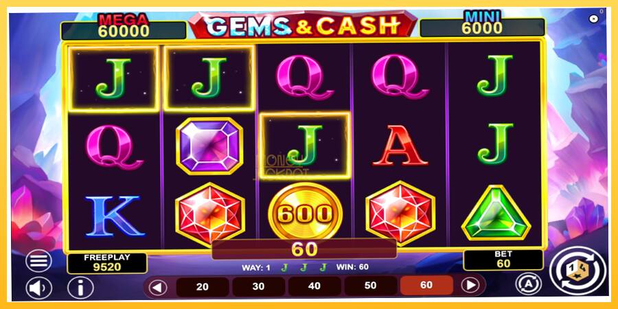 Игровой аппарат Gems & Cash - игра на реальные деньги, картинка 4