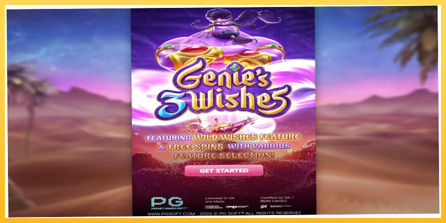 Игровой аппарат Genies 3 Wishes - игра на реальные деньги, картинка 1