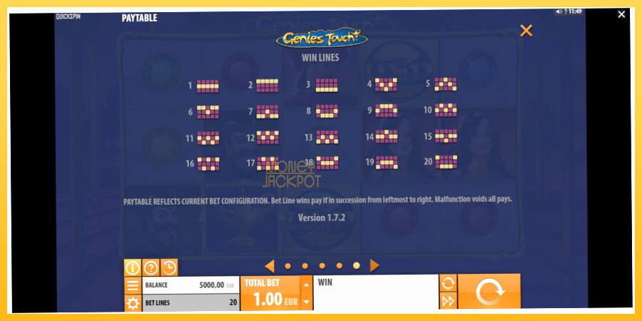 Игровой аппарат Genies Touch - игра на реальные деньги, картинка 5