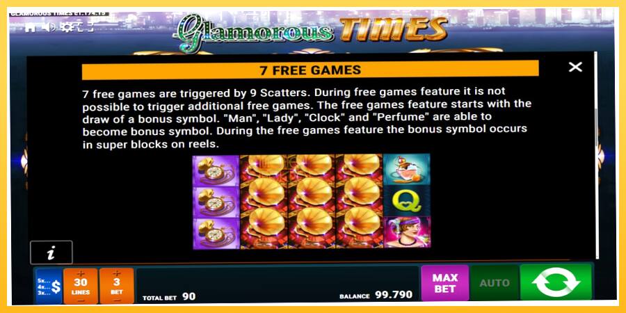 Игровой аппарат Glamorous Times - игра на реальные деньги, картинка 6