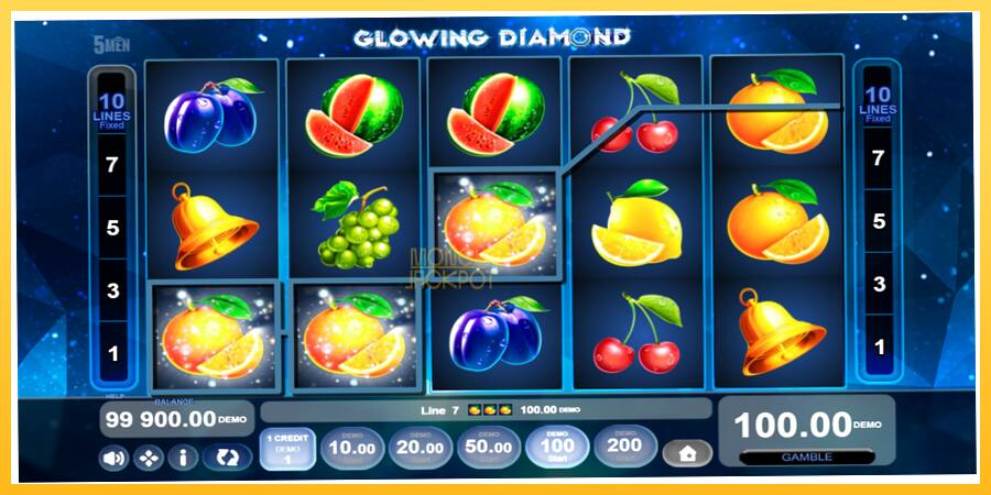 Игровой аппарат Glowing Diamond - игра на реальные деньги, картинка 2