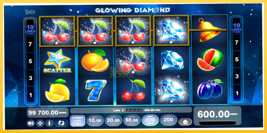 Игровой аппарат Glowing Diamond - игра на реальные деньги, картинка 3