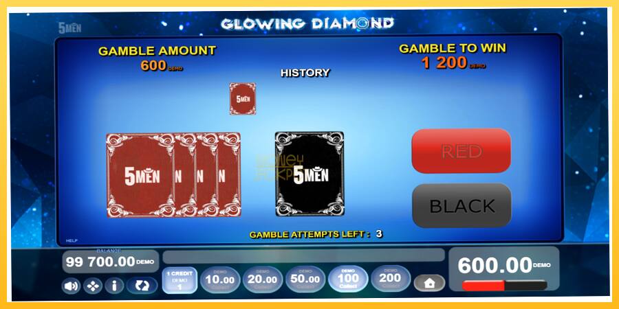 Игровой аппарат Glowing Diamond - игра на реальные деньги, картинка 4