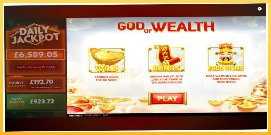 Игровой аппарат God of Wealth - игра на реальные деньги, картинка 1