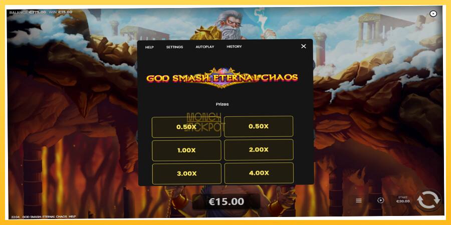 Игровой аппарат God Smash: Eternal Chaos - игра на реальные деньги, картинка 5