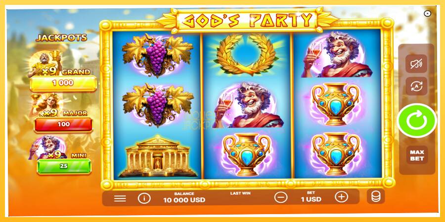 Игровой аппарат Gods Party - игра на реальные деньги, картинка 2