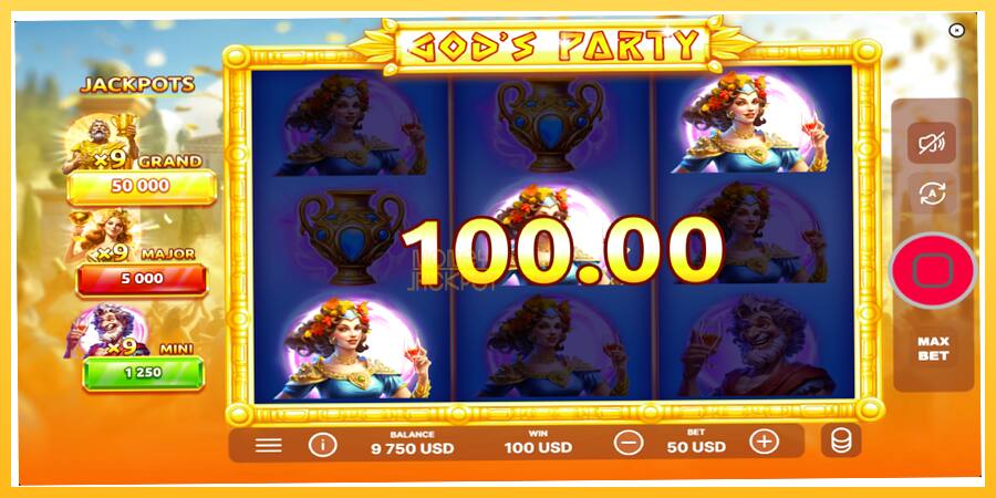 Игровой аппарат Gods Party - игра на реальные деньги, картинка 3