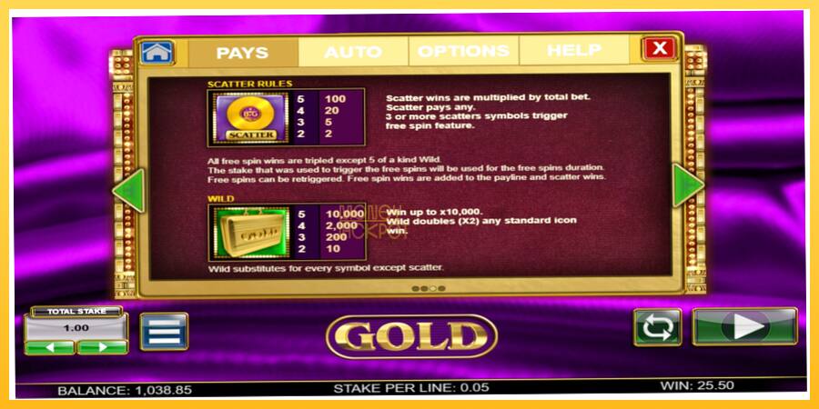 Игровой аппарат Gold - игра на реальные деньги, картинка 4