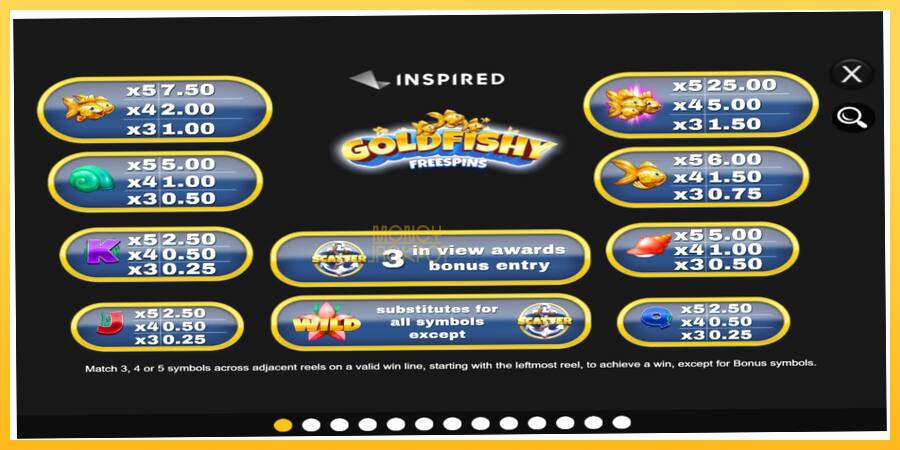 Игровой аппарат Gold Fishy Free Spins - игра на реальные деньги, картинка 4