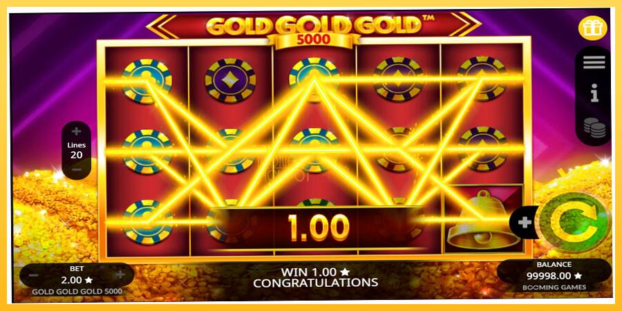 Игровой аппарат Gold Gold Gold 5000 - игра на реальные деньги, картинка 2