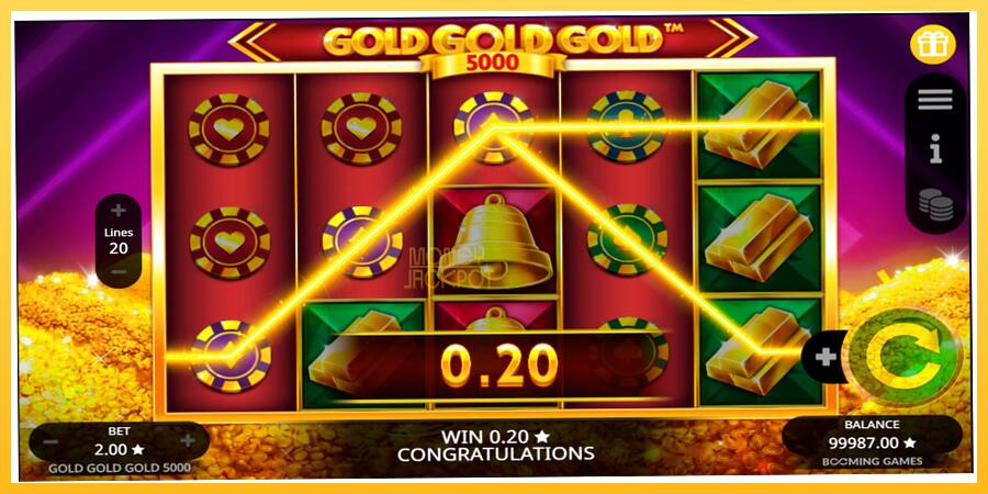 Игровой аппарат Gold Gold Gold 5000 - игра на реальные деньги, картинка 3