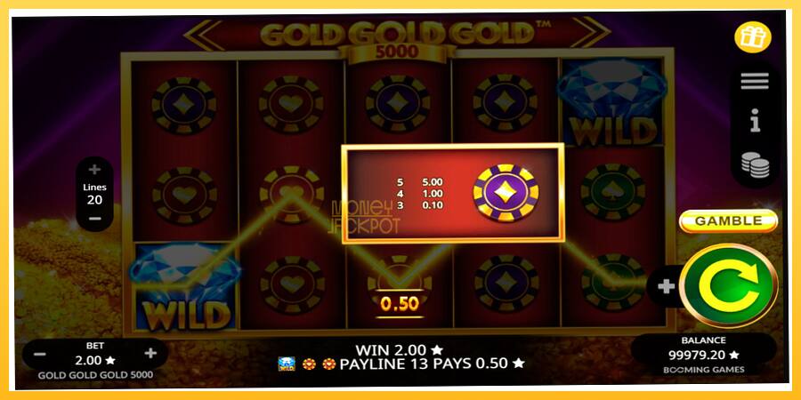 Игровой аппарат Gold Gold Gold 5000 - игра на реальные деньги, картинка 6