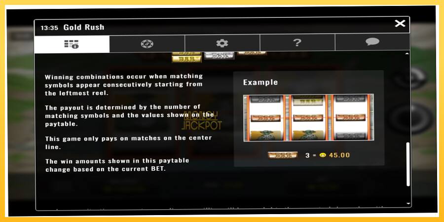 Игровой аппарат Gold Rush - игра на реальные деньги, картинка 5
