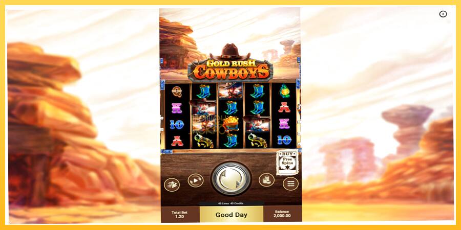 Игровой аппарат Gold Rush Cowboys - игра на реальные деньги, картинка 1