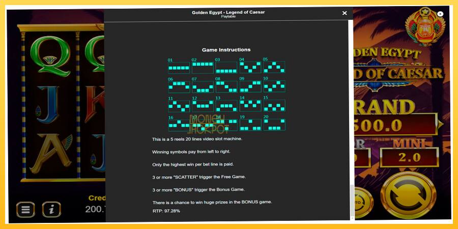 Игровой аппарат Golden Egypt Legend of Caesar - игра на реальные деньги, картинка 7